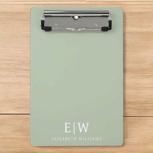 Elegant Professional Simple Monogram Minimalist Mini Klembord