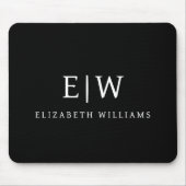 Elegant Professional Simple Monogram Minimalist Muismat (Voorkant)