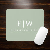 Elegant Professional Simple Monogram Minimalist Muismat