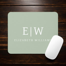 Elegant Professional Simple Monogram Minimalist Muismat