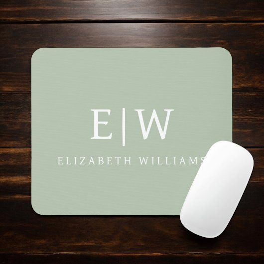 Elegant Professional Simple Monogram Minimalist Muismat