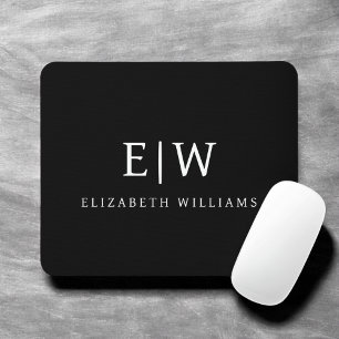 Elegant Professional Simple Monogram Minimalist Muismat