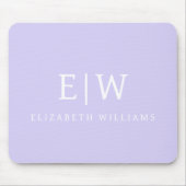 Elegant Professional Simple Monogram Minimalist Muismat (Voorkant)