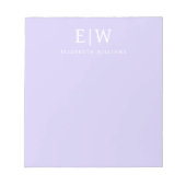 Elegant Professional Simple Monogram Minimalist Notitieblok (Voorkant)