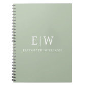 Elegant Professional Simple Monogram Minimalist Notitieboek (Voorkant)