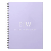 Elegant Professional Simple Monogram Minimalist Notitieboek (Voorkant)