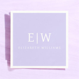 Elegant Professional Simple Monogram Minimalist Servet