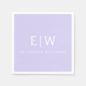 Elegant Professional Simple Monogram Minimalist Servet (Voorkant)