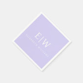 Elegant Professional Simple Monogram Minimalist Servet (Hoek)