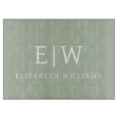 Elegant Professional Simple Monogram Minimalist Snijplank (Voorkant)