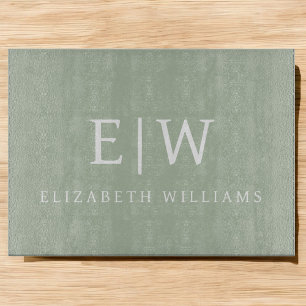 Elegant Professional Simple Monogram Minimalist Snijplank