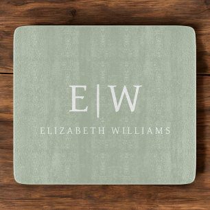 Elegant Professional Simple Monogram Minimalist Snijplank