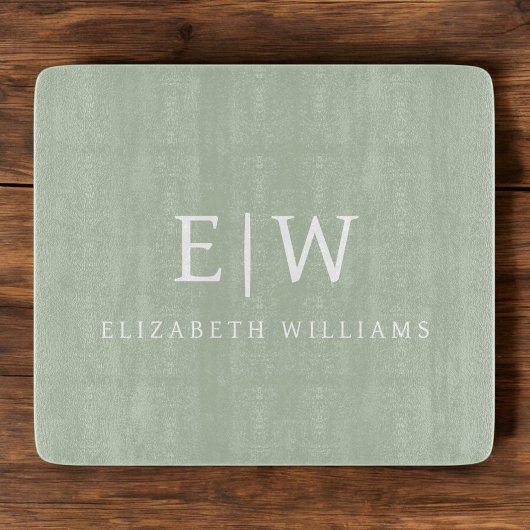 Elegant Professional Simple Monogram Minimalist Snijplank