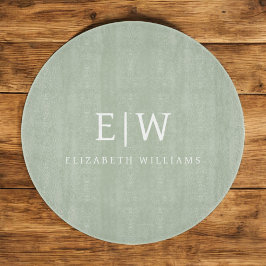 Elegant Professional Simple Monogram Minimalist Snijplank