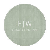 Elegant Professional Simple Monogram Minimalist Snijplank (Voorkant)