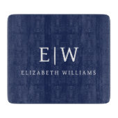 Elegant Professional Simple Monogram Minimalist Snijplank (Voorkant)