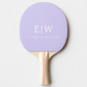 Elegant Professional Simple Monogram Minimalist Tafeltennisbatje (Voorkant)
