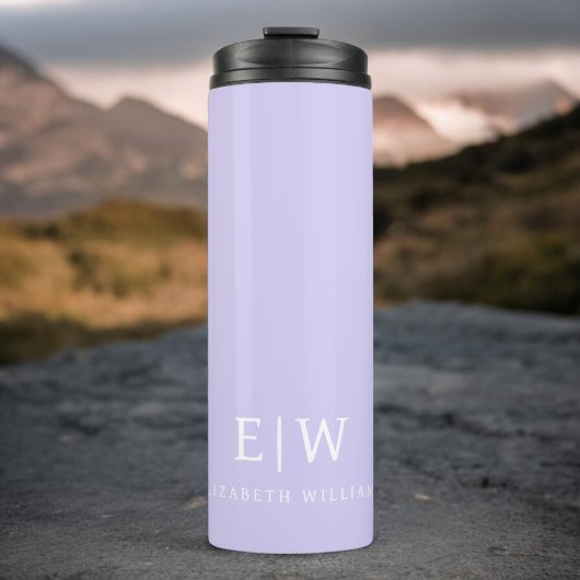 Elegant Professional Simple Monogram Minimalist Thermosbeker