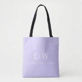 Elegant Professional Simple Monogram Minimalist Tote Bag (Voorkant)