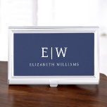 Elegant Professional Simple Monogram Minimalist Visitekaarthouder<br><div class="desc">Introductie van ons Elegant Professional Simple Monogram Minimalistisch Collectie: Verhoog uw stijl met tijdloze verfijning en ingetogen elegantie. Dit collectie is gemaakt met nauwgezette aandacht voor detail en bevat minimalistische design die zijn versierd met uw gepersonaliseerde monogram. Elk stuk straalt professionaliteit en verfijning uit, perfect voor het maken van een...</div>