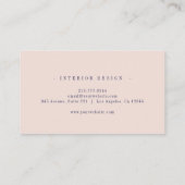 Elegant Professional Simple Monogram Minimalist Visitekaartje (Achterkant)