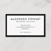 Elegant Professional Simple Monogram Minimalist Visitekaartje (Achterkant)