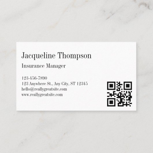 Elegant Professional Simple Monogram Minimalist Visitekaartje (Achterkant)