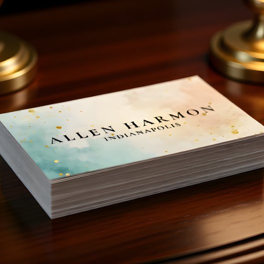 Elegant Professional Simple Monogram Minimalist Visitekaartje