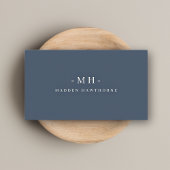 Elegant Professional Simple Monogram Minimalist Visitekaartje