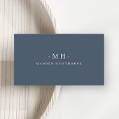 Elegant Professional Simple Monogram Minimalist Visitekaartje