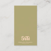 Elegant Professional Simple Monogram Minimalist Visitekaartje (Voorkant)