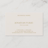 Elegant Professional Simple Sjabloon Luxe Moderne Visitekaartje (Achterkant)