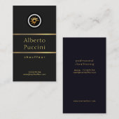 Elegant Professional Simple Stylish Chauffeur Visitekaartje (Voorkant / Achterkant)
