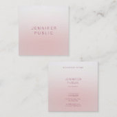 Elegant Professional Sjabloon Modern minimalistisc Vierkante Visitekaartje (Voorkant / Achterkant)