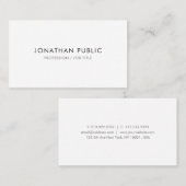 Elegant Professional Sjabloon Modern minimalistisc Visitekaartje (Voorkant / Achterkant)