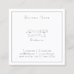Elegant Professional Square Luxury Moderne Sjabloo Vierkante Visitekaartje