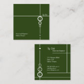 Elegant Professional Square Visitekaartje (Voorkant / Achterkant)