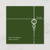 Elegant Professional Square Visitekaartje (Voorkant)