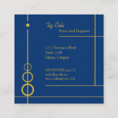 Elegant Professional Square Visitekaartje (Achterkant)