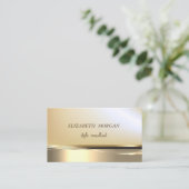 Elegant Professional stijlvol Faux Gold Visitekaartje (Staand voorkant)