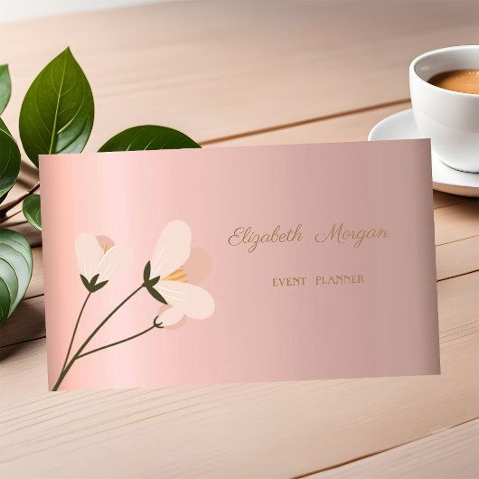 Elegant Professional Stijlvol, Floral Visitekaartje
