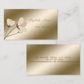 Elegant Professional Stijlvol Modern, Floral Visitekaartje (Voorkant / Achterkant)
