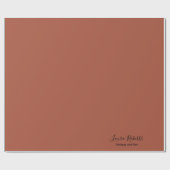 Elegant Professional Terracotta Boho Cadeaupapier (Vlak)