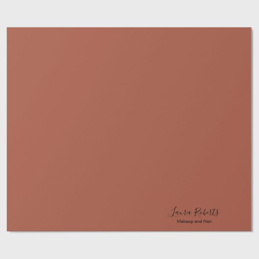 Elegant Professional Terracotta Boho Cadeaupapier (Vlak)