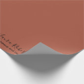 Elegant Professional Terracotta Boho Cadeaupapier (Hoek)