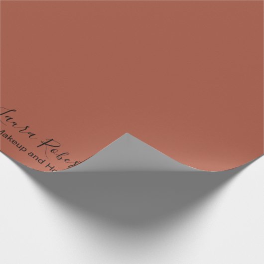 Elegant Professional Terracotta Boho Cadeaupapier (Hoek)