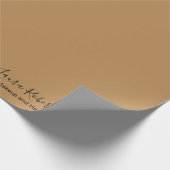 Elegant Professional Terracotta Boho Wrapping Pap Cadeaupapier (Hoek)