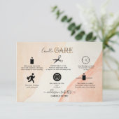 Elegant Professional Terracotta Candle Care Hartel Bedankkaart (Staand voorkant)