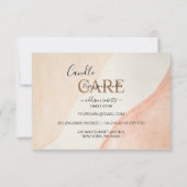 Elegant Professional Terracotta Candle Care Hartel Bedankkaart (Achterkant)