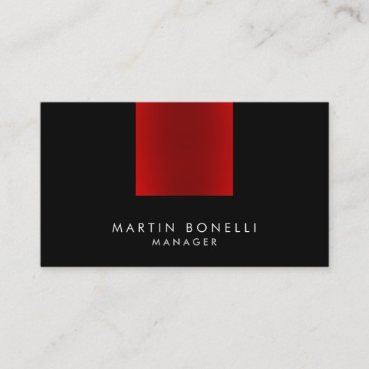 Elegant Professional Trendy Plain Visitekaartje (Voorkant)
